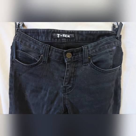 T-Rex Jeans Black Denim Cotton Pants Size 28 - Picture 6 of 13